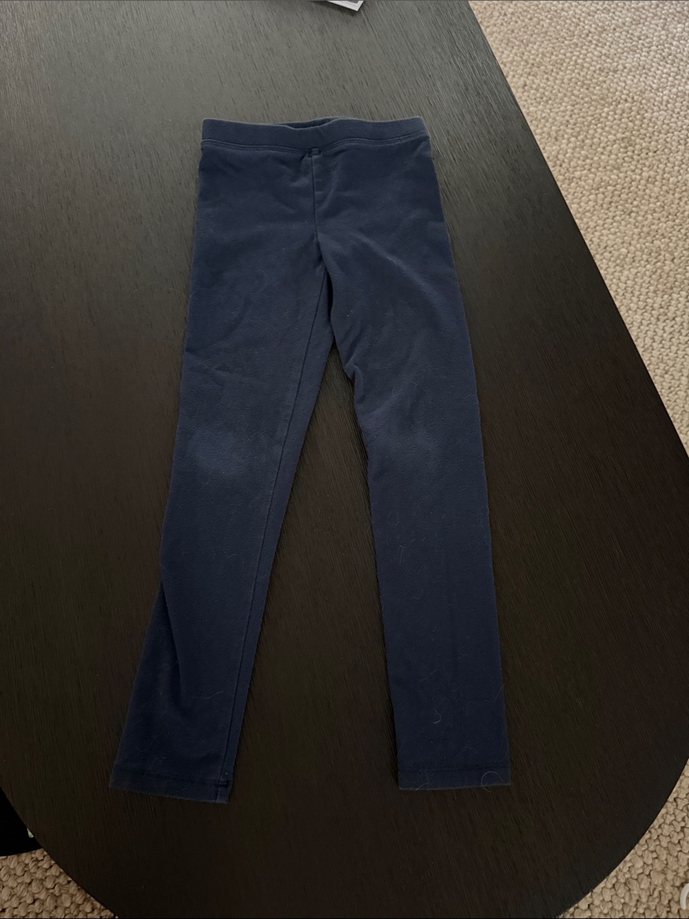 3 pair Navy Blue Crewcuts Stretch Leggings size 6-7